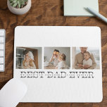 Tapis De Souris Photo Collage moderne & Gris Meilleur Papa Jamais<br><div class="desc">Modern Collage Photo & Grey Best Dad Ever Gift est une idée cadeau réfléchie et unique pour tout papa qui aime la photographie et apprécie les cadeaux personnalisés. Dans l'ensemble, ce cadeau est une façon parfaite de célébrer la Fête des pères, les anniversaires ou toute autre occasion spéciale pour votre...</div>