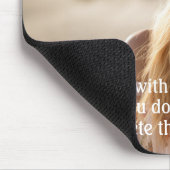 Tapis De Souris Photo complète avec texte simple en bas (Coin)
