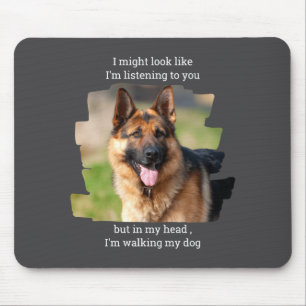 Tapis De Souris Photo d'animal de compagnie Papa Chien Drôle