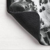 Tapis De Souris Photo de chien dalmate noir et blanc (Coin)