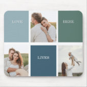 Tapis De Souris Photo de collection de la famille moderne | Amour  (Devant)