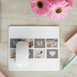 Tapis De Souris Photo de collection moderne Best Mom Pink & Grey C<br><div class="desc">Ce cadre photo de collage moderne fait pour un cadeau parfait pour une maman spéciale dans votre vie. Le cadre est conçu dans des tons roses et gris, ce qui lui donne un aspect design et contemporain qui ne manquera pas de compléter le décor de la maison. Le cadre de...</div>