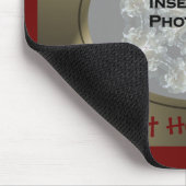 Tapis De Souris Photo de conception de papa de base-ball (Coin)