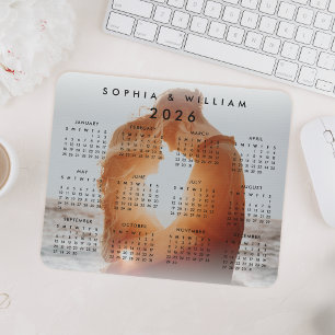 Tapis De Souris Photo de famille personnalisée Calendrier 2024