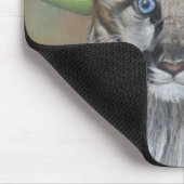 Tapis De Souris photo de la faune de big cat cougar kitten (Coin)