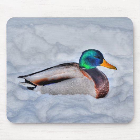 Tapis De Souris Photo de la faune de Mallard Duck Birlover (Devant)