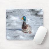 Tapis De Souris Photo de la faune de Mallard Duck Birlover (Avec souris)