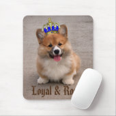 Tapis De Souris Photo de marionnette Loyal et Royal Corgi (Avec souris)