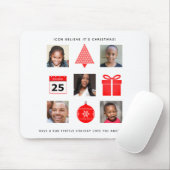 Tapis De Souris PHOTO DE Noël ICON COLLAGE Keepsaké Moderne (Avec souris)