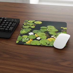 Tapis De Souris Photo de Nymphéas Blancs