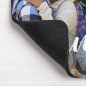 Tapis De Souris Photo de superposition de script de famille (Coin)