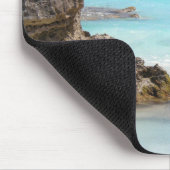 Tapis De Souris Photo de Tropical Island Coast & Sea (Coin)