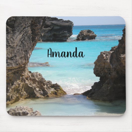 Tapis De Souris Photo de Tropical Island Coast & Sea (Devant)