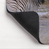 Tapis De Souris Photo Double Regard Zèbre (Coin)