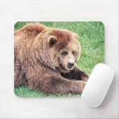 Tapis De Souris Photo d'ours Brown (Avec souris)