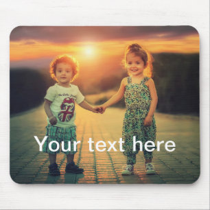Tapis De Souris Photo et texte faits sur commande