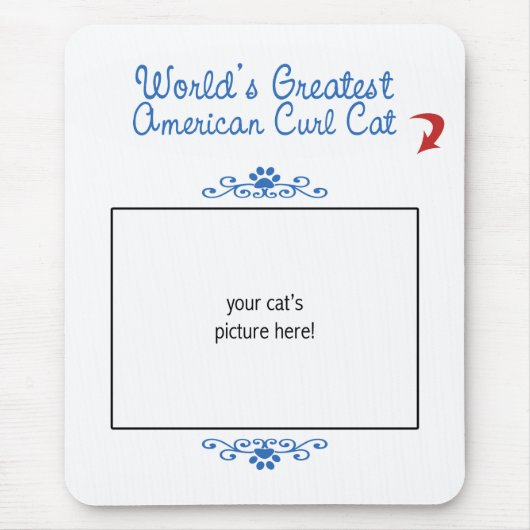 Tapis De Souris Photo faite sur commande ! Le plus grand chat (Devant)