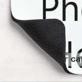 Tapis De Souris Photo faite sur commande Mousepad avec la légende (Coin)