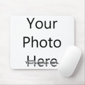 Tapis De Souris Photo faite sur commande Mousepad avec la légende (Avec souris)