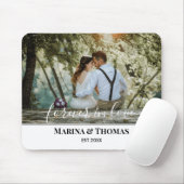 Tapis De Souris Photo Mariage Personnalisée Avec Calligraphie Mode (Avec souris)