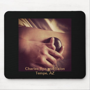 Tapis De Souris Photo Massage en pierre chaude