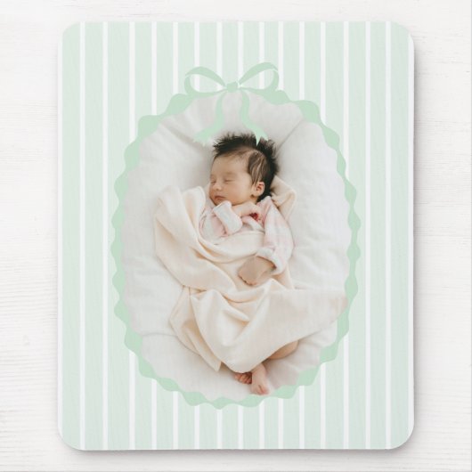 Tapis de souris photo personnalisé avec cadre à nœ (Devant)