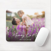 Tapis De Souris Photo personnalisée du script maman et moi (Avec souris)