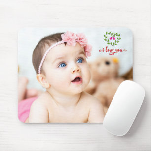 Tapis De Souris Photo personnalisée / Je t'aime