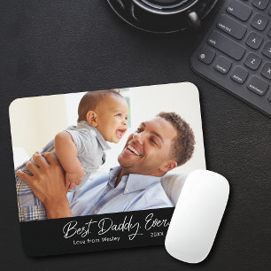Tapis De Souris Photo personnalisée Meilleur papa Jamais Mousepad