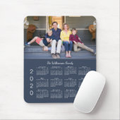 Tapis De Souris Photo personnalisée Nom Navy Blue 2020 Calendrier (Avec souris)