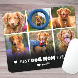 Tapis De Souris Photo pour animaux de compagnie de la maman de chi<br><div class="desc">Personnalisé "Best Dog Mom Ever" 6 Photo Collage Pad Souris. Célébrez son amour et sa dévotion à ses amis furieux avec ce tapis de souris personnalisé, conçu pour ajouter une touche personnelle et pratique à son espace de travail. "Best Dog Mom Ever" est élégamment affiché en haut en noir, créant...</div>