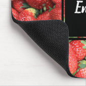 Tapis De Souris Photo Red Juicy Strawberries (Coin)