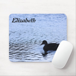 Tapis De Souris Photographe Lone Duck Wildlife Lake Water Ripples