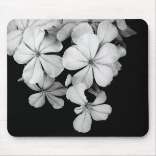 Tapis De Souris Photographie de fleurs en noir et blanc