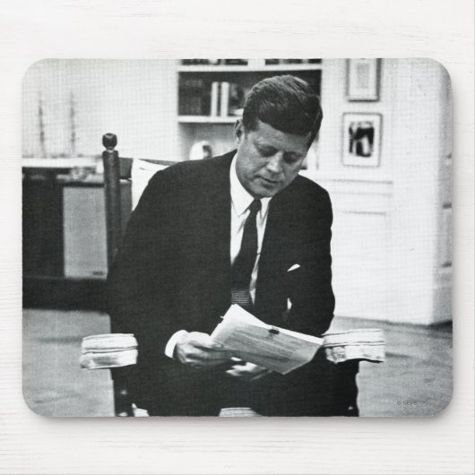 Tapis De Souris Photographie de John F. Kennedy 2 (Devant)