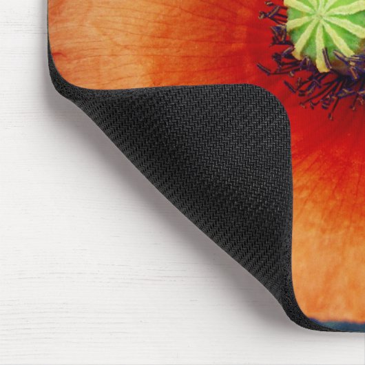 Tapis De Souris Photographie de Macro Poppy sauvage Mousepad (Coin)