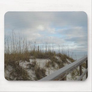 Tapis De Souris Photographie de plage pittoresque promenade et dun