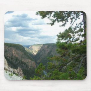Tapis De Souris Photographie de Yellowstone, montre des chutes d'e