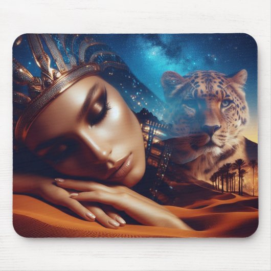 Tapis De Souris Photomontage Mystical Desert Guardian (Devant)