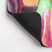 Tapis De Souris Photos violettes aquarelle art (Coin)