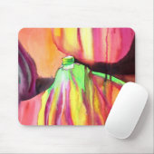 Tapis De Souris Photos violettes aquarelle art (Avec souris)