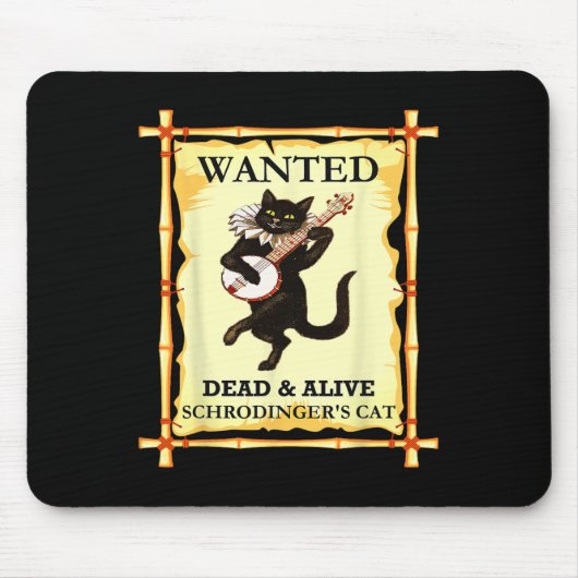 Tapis De Souris Physique Chat de Schrodinger Physicien quantique (Devant)