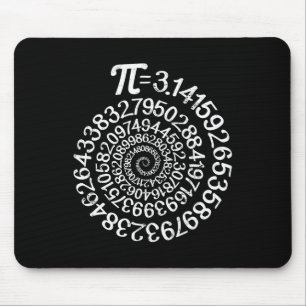 Tapis De Souris Pi = 3,14 Spiral Math Science Geek 3,14 Pi Day Ste