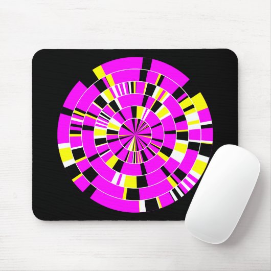 Tapis De Souris Pi Abstrait 02 - Sur Noir (Avec souris)