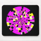 Tapis De Souris Pi Abstrait 02 - Sur Noir (Devant)