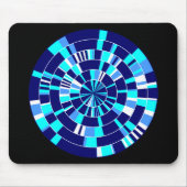 Tapis De Souris Pi Abstrait 07 - Sur Noir (Devant)