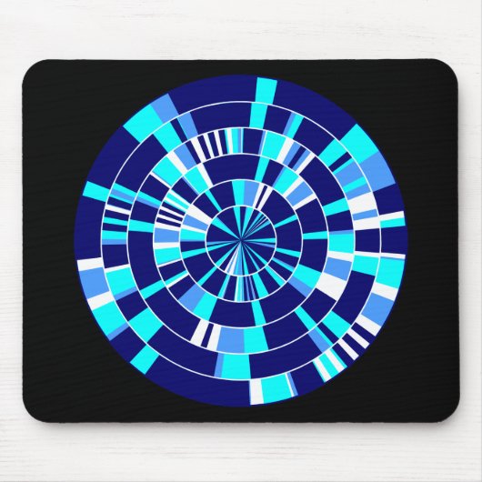 Tapis De Souris Pi Abstrait 07 - Sur Noir (Devant)