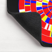 Tapis De Souris Pi Abstrait - Sur Noir (Coin)