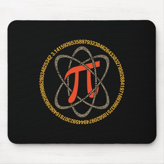 Tapis De Souris Pi Atom - Pi Day Et Cadeau Math Lover (Devant)