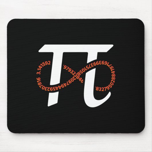 Tapis De Souris Pi Day Funny Infinity Numéros Geek Nerd Math Lover (Devant)